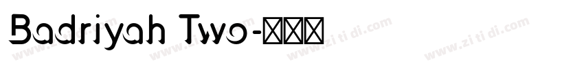 Badriyah Two字体转换